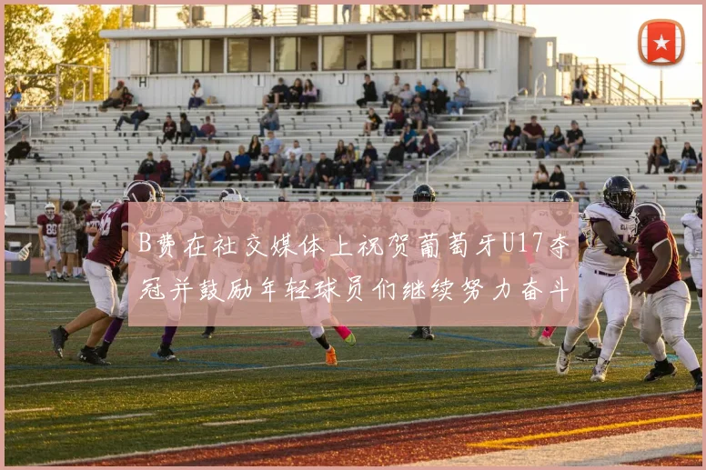 B费在社交媒体上祝贺葡萄牙U17夺冠并鼓励年轻球员们继续努力奋斗